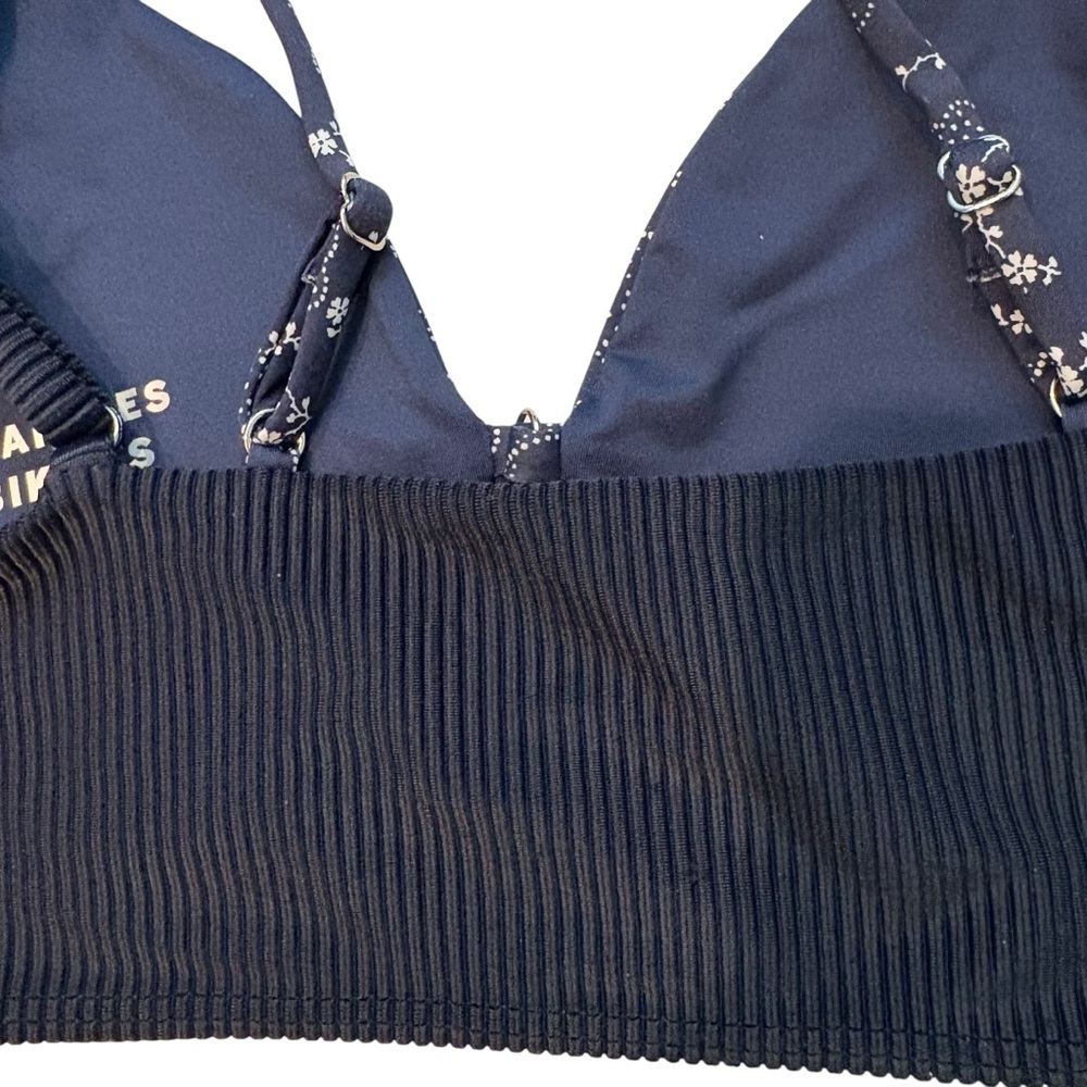 Frankies Bikinis Bellamy Ribbed Bandana Bikini Top in Dixie, Sz S - Picture 14 of 16